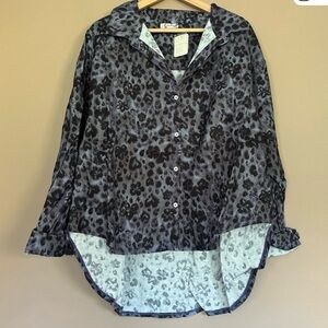 Free People Intimately Early Morning cotton pajama top in “Evening Combo”